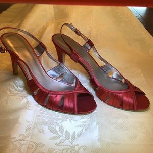 Burnt Orange, Nine West Strappy Sandals